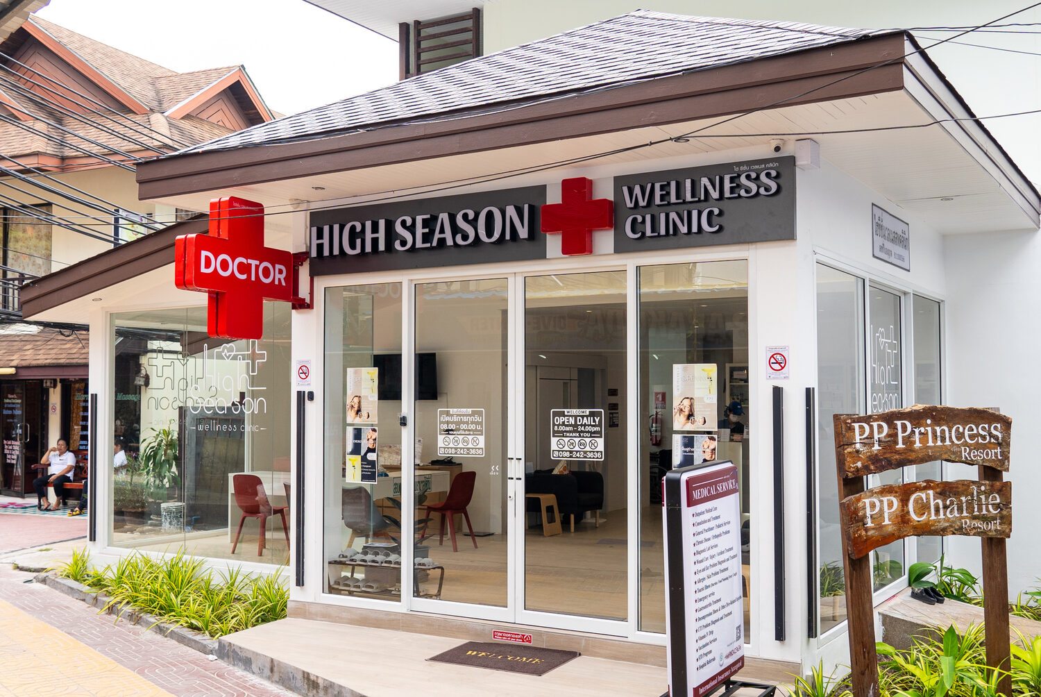 Highseason Wellness Clinic exterior at PP Princess Hotel, Koh Phi Phi